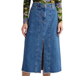FARM Rio Denim Midi Skirt